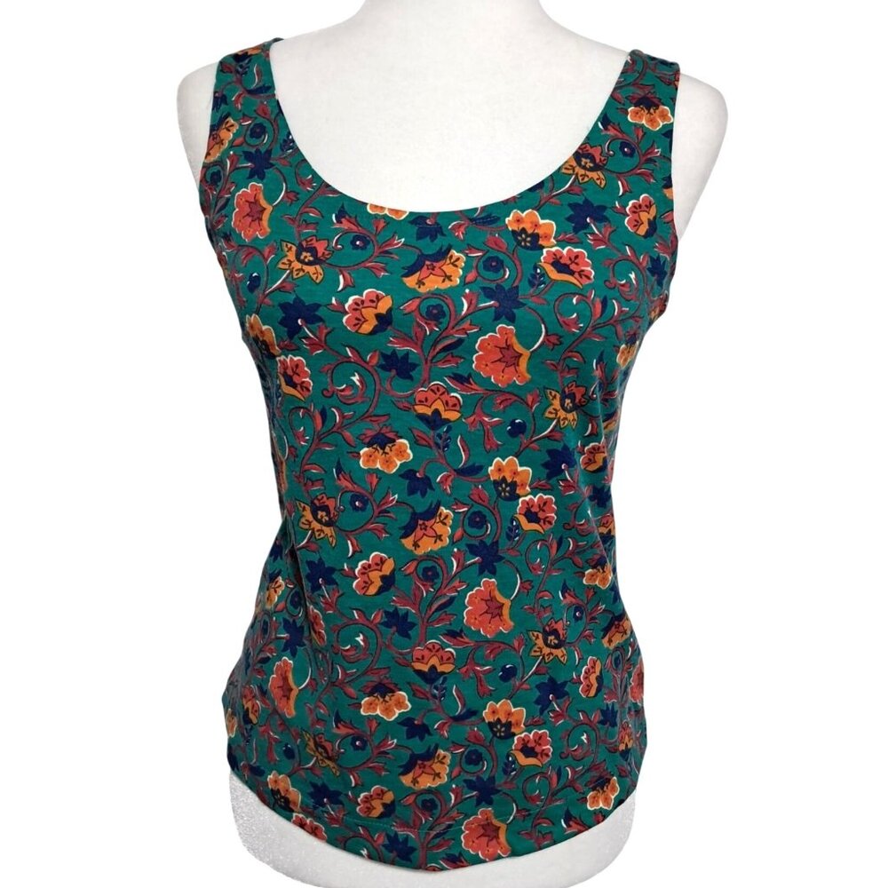 Vintage Boho Sostanza Womens Paisley Floral Tank Top Sz S Casual‎